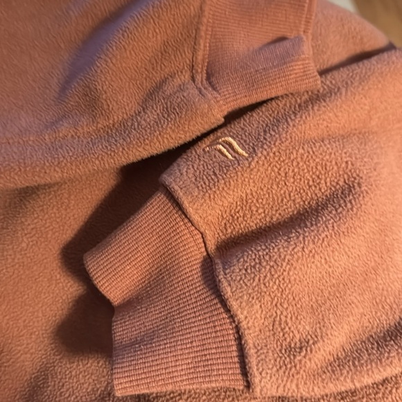 Fabletics sz S Rayne fleece sweatshirt top long sleeve brick color - Picture 7 of 8